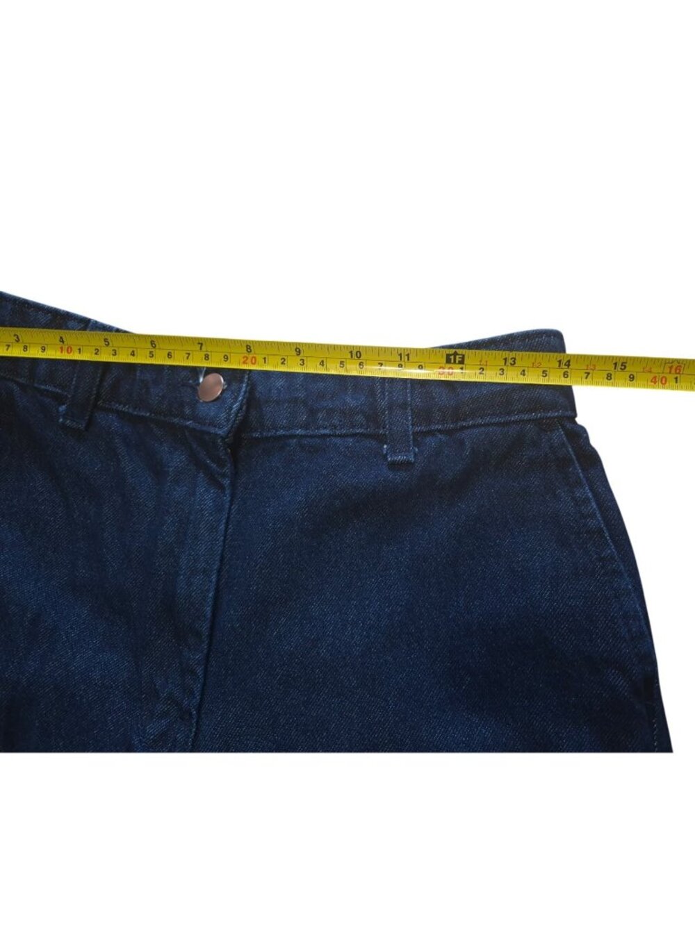 H&M Womens Wide Leg Blue Denim Pants High Rise Size 6 US. - Picture 7 of 9